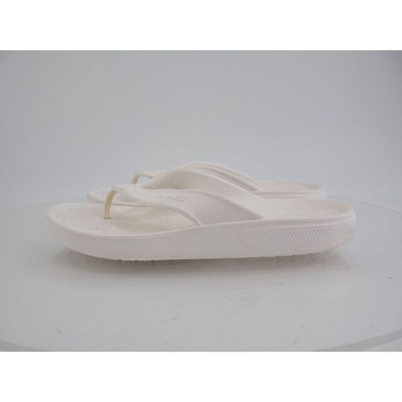 Crocs Women's Iconic Sandal Size 11 Wedge Thong Slide Flip Flop White Shoes - Picture 4 of 10